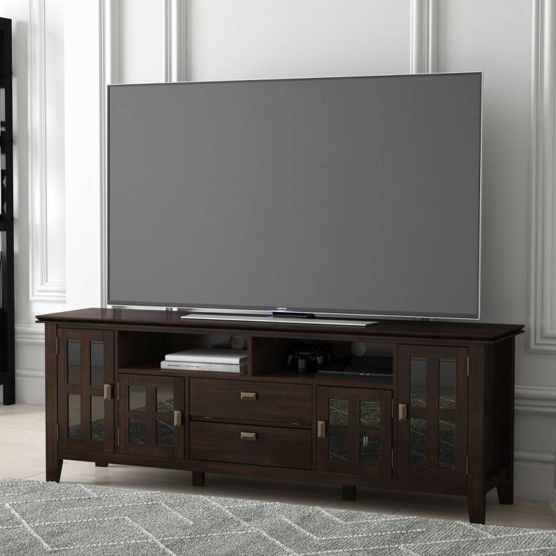 Stratford Solid Wood TV Stand for TVs up to 80" - WyndenHall, 4 of 9