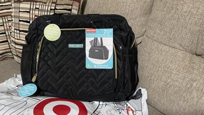 Fisher Price Harper Quilted Diaper Bag Tote, Black – S&D Kids