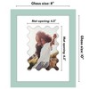 Americanflat 8" x 10" Picture Frame with Mat - Arch, Oval & Wavy Designs - Stylish Decor for Living Rooms, Dorms, Offices & More - 2 of 4