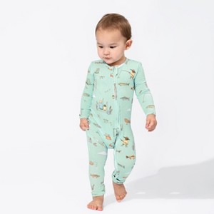 Bellabu Bear Baby Fishing Bamboo Convertible Footie - 1 of 4