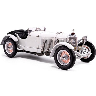 1928 Mercedes Benz SSK White Hermann zu Leiningen Limited Edition to 1000 pieces Worldwide 1/18 Diecast Model Car by CMC
