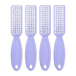 Unique Bargains Plastic Fingernail Cleaner Nail Brush 4 Pcs - 1 of 4