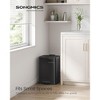 SONGMICS Kitchen Trash Can, 5.2/8 Gallon (20/30 L) Trash Bin, Stainless Steel Garbage Can, with Inner Bucket, Soft Close and Stays Open - image 2 of 4