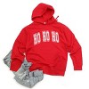 Simply Sage Market Ho Ho Ho Varsity Thick Outline Hoodie - 3 of 4