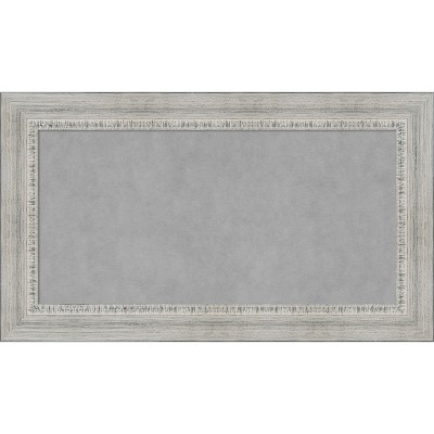 Amanti Art Rustic White Wash Framed Magnetic Board 28 x 16 in.