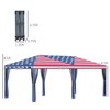 Aghana Digitals American Flag Pop Up Canopy: 10x20ft Heavy Duty Instant Shelter with Netting, - 2 of 4