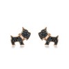 Scottie Dog Bone Earring Necklace Set for Women Sterling Silver Ginger Lyne Collection - 2 of 4