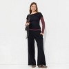 Women's Long Sleeve Layered Top - Wild Fable™ - 4 of 4