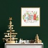 16" x 16" Deck the Halls Christmas Holly by Janelle Penner Framed Canvas Wall Art - Amanti Art - 4 of 4