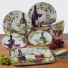 Set of 4 Meadow Brook Vineyard Assorted Salad/Dining Plates - Certified International - 4 of 4