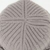 Anna-Kaci Unisex Rib Knit Beanie with Folded Cuff and Contrast Stripe Detail - 4 of 4