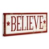 Stupell Industries Believe Red Christmas Phrase Canvas Wall Art - 3 of 4