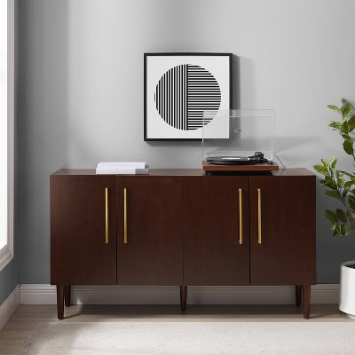 Everett Mid-Century Mahogany Sideboard with Adjustable Shelving