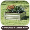 Raised Garden Bed Plant Holder Kit - Adjustable Galvanized Iron Planter Box for Growing Flowers, Vegetables, Fruits, and Herbs by Nature Spring - 4 of 4