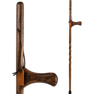 Brazos - Brazos 55 Twisted Oak Trekker Walking Stick, Red - 1 of 1