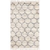 Unique Loom    Hygge Shag Trellis Area Rug - 2 of 4
