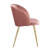 Set of 2 Fran Pleated Waves Dining Chairs - Lumisource - 3 of 4