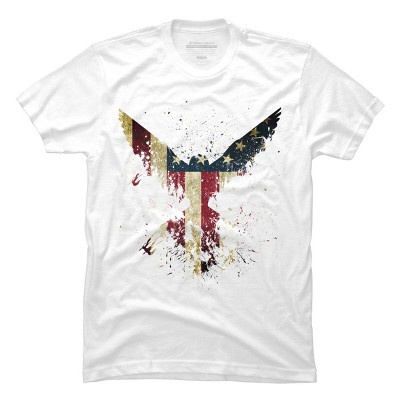 Men's Design By Humans M'erica Eagle By designpro44 T-Shirt