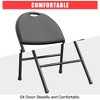 2/4/6 Pack Padded Folding Chairs, PU Leather Upholstered Foldable Chairs Set, Portable High Back Chairs for Office, Party, Dining Room - 4 of 4