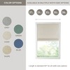 Vynxaria 35"Wx64"L Printed Faux Silk Room Darkening Cordless Roman Shade,Ivory(Only 1 PC) - 3 of 4