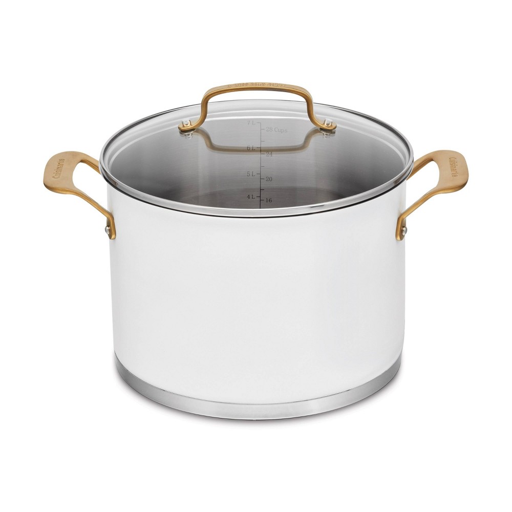 Photos - Pan Cuisinart Classic 8qt Stainless Steel Stock Pot with Cover and Brushed Gol 