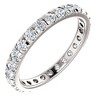 Pompeii3 1 Ct Diamond Wedding Eternity Ring Lab Created 14k White Gold - 4 of 4