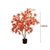 2Pack Autumn Maple Artificial Fall Tree,Faux Red Maple Leaves Silk Maple Tree  with Planter for Thanksgiving Harvest Fall Festival Party Home Decor - 2 of 4