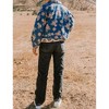Women's Floral Print Washed Denim Jacket - Oddi - 3 of 3