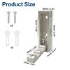 Unique Bargains 90° Foldable Coat Hook Invisible Perforated Fixed Wall - 2 of 4