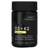 Sports Research D3 + K2, Plant-Based, 30 Veggie Softgels - 4 of 4