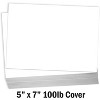 Hamilco Blank Cards 5x7 White Cardstock Paper 100 lb Cover Card Stock 100 Pack - 2 of 4