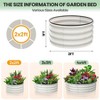 ODK Raised Garden Beds Outdoor, 2 Pack Galvanized Raised Garden Bed for Gardening, Round Metal Planter Box for Planting Plants Vegetables and Flower - 2 of 4