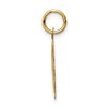 Black Bow Jewelry 14k Yellow Gold Merry Christmas Engravable Disc Charm or Pendant, 15mm - 2 of 4