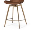 Maven Lane Victor Counter Stool with Faux Leather 26" - 4 of 4