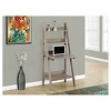 Ladder Style Computer Desk Dark Taupe - EveryRoom: Mid-Century Modern, Open Storage Shelf, Melamine Frame - 2 of 3