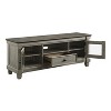 Sapphtopaz Retro TV Stand for TVs Up to 70" with Storage Cabinet&Drawer,Glass Door Console Table with Two-Tone Design TV Console for Living Room - 2 of 4