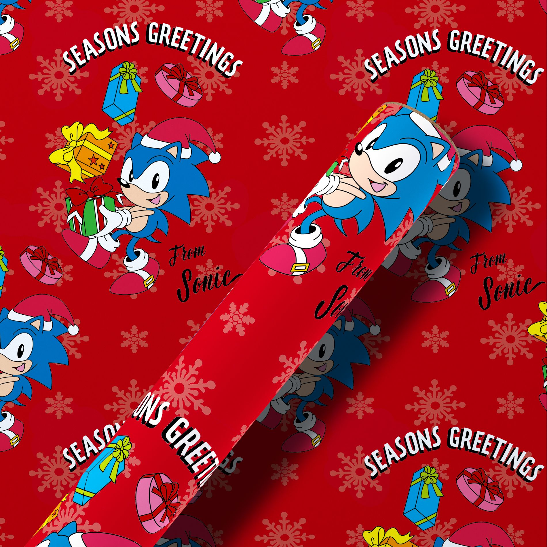 American Greetings 25 sq ft Nintendo/Sonic Gift Wrap