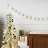 72" Christmas All White Poms Garland Ivory - Wondershop™ - 2 of 3