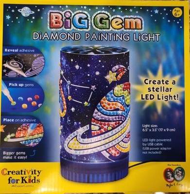  Gem Art Craft Kit for Kids – Light Up Diamond Painting Lamp  Gift Set for Creative Girls Ages 4-8, 6-8, 8-10, 5,6,7 Year Old : Toys &  Games
