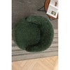 25.6'' Chenille Fabric Swivel Barrel Armchair with Ergonomic Backrest and Powder Coating Metal Ring - 4 of 4
