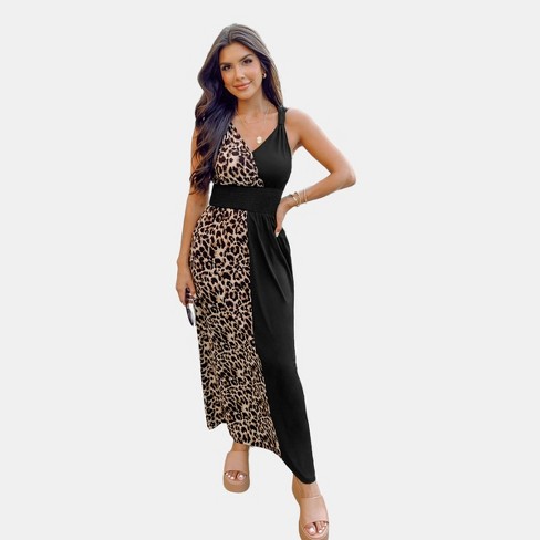 Leopard maxi shop dress target