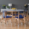 PiccoCasa Velvet Stretchable Printed Dining Room Chairs Slipcover 18" x 18" 6 Pcs - 2 of 3
