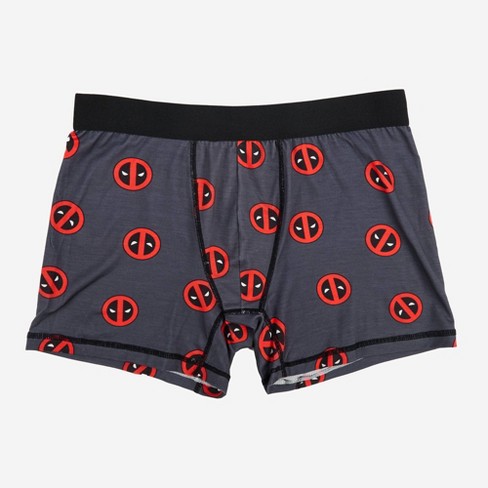 Men s Deadpool Boxer Briefs Gray L Target