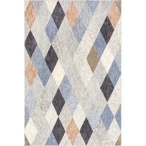 Nuloom Kirstine Vintage 5x8 Indoor Area Rug for Living Room Bedroom Dining Room Kitchen, Grey/Ivory - 1 of 4