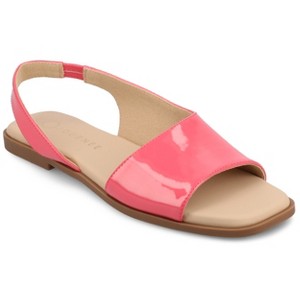 Journee Women's Brinsley Medium and Wide Width Flat Sandals - 1 of 4