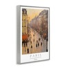 Stupell Industries Vintage Orange Paris Streets Framed Giclee Art - 2 of 4