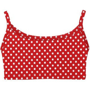 City Threads USA-Made Girls UPF 50+ Printed Bikini Swim Top - 1 of 4