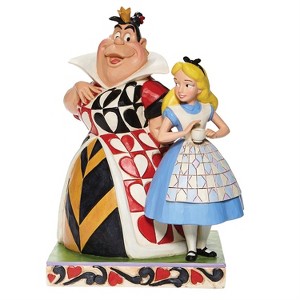 Enesco Disney Traditions: Alice in Wonderland - Alice & Queen of Hearts Figure - 1 of 4