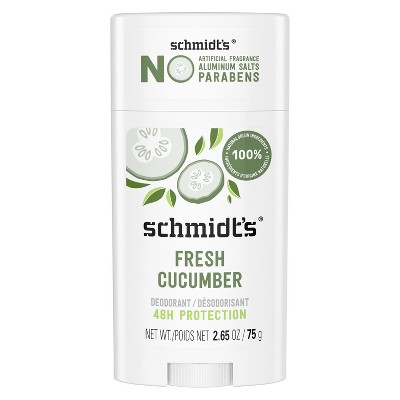 Schmidts Aluminum Free Vegan Deodorant Fresh Cucumber Scent for
