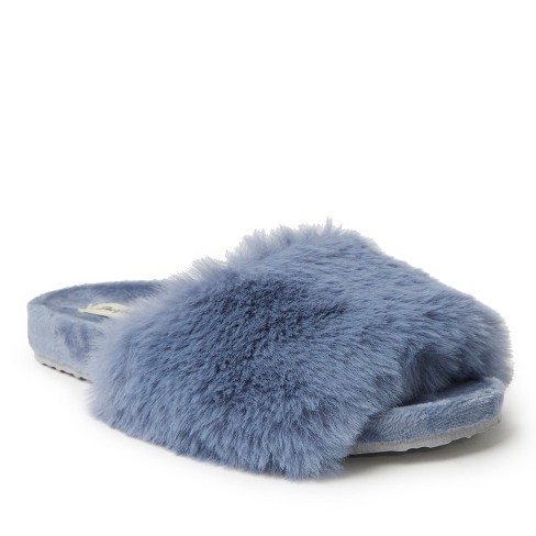 High Pile Faux Fur Slippers - Blush Pink